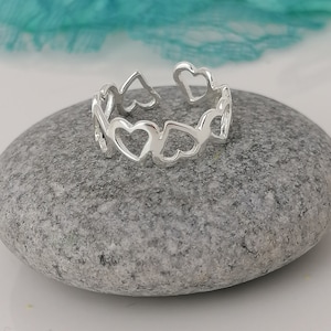 Sterling Silver Heart Toe Ring