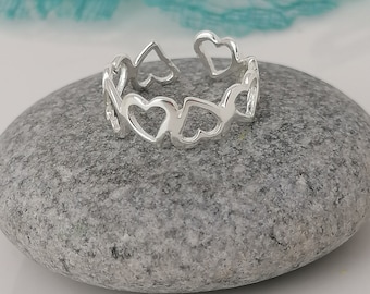 Sterling Silver Heart Toe Ring