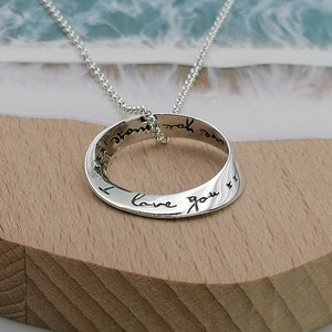 Sterling Silver "I Love you....I Love you more" Pendant, I love you...I love you more Necklace