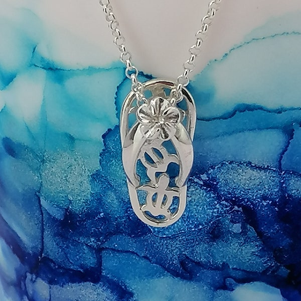 Pendentif tong tortue en argent sterling, collier tong tortue