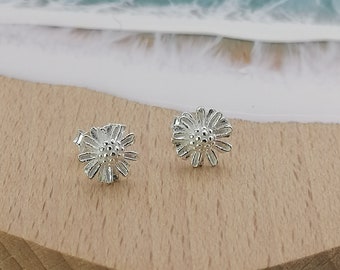 Orecchini a forma di margherita in argento Sterling 925, Argento