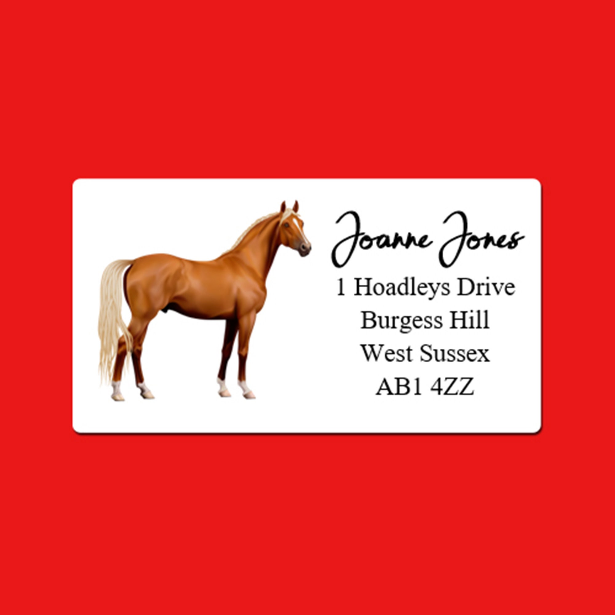Choice of sizes Return Address Labels Horse Sticker Labels Address & Shipping Labels Stickers