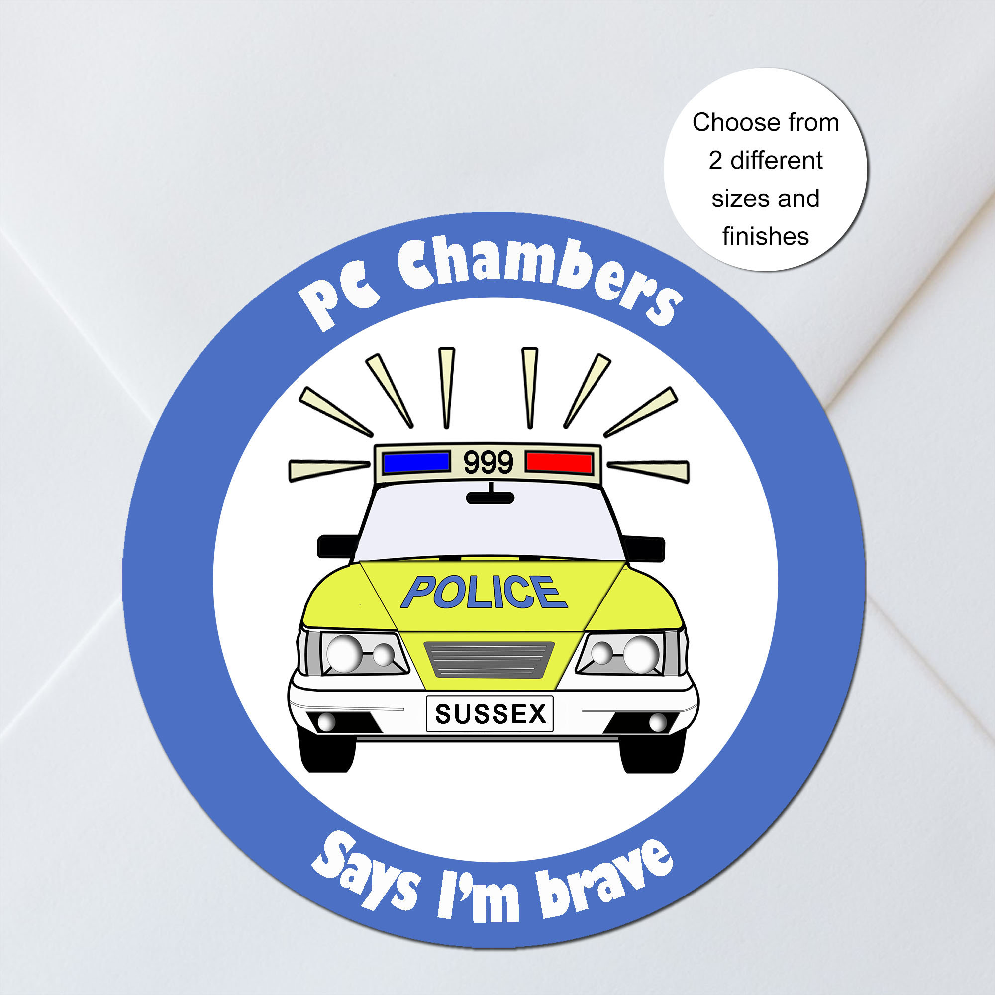 Police Reward Stickers, Child Bravery Stickers, Custom Personalised ...
