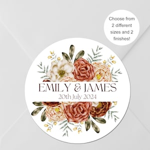 Wedding Marriage Stickers for Favours, Gifts, Cards, Bride & Groom, Getting Married Labels, Custom Seals
