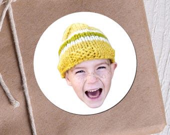 Face Stickers, Custom Photo, Own Image, Fun Label Pack for Birthday, Stag, Hen, Wedding