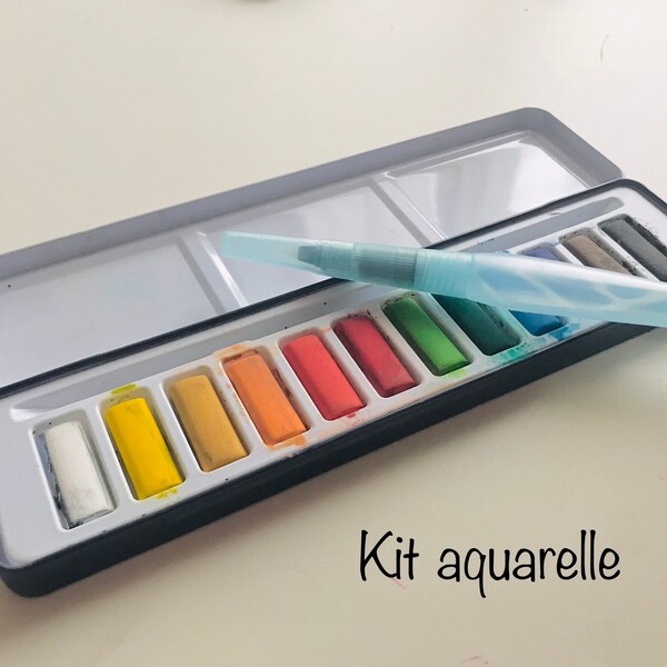 Kit de peintures aquarelle acrylique feutres peintures naturelles pigments pinceaux