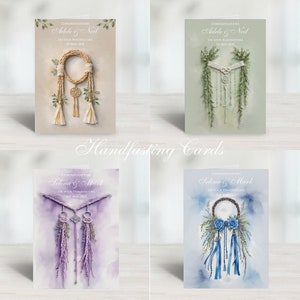 Cordoni di Handfasting personalizzati, benedizioni, matrimonio, cerimonia civile, biglietti di partenariato