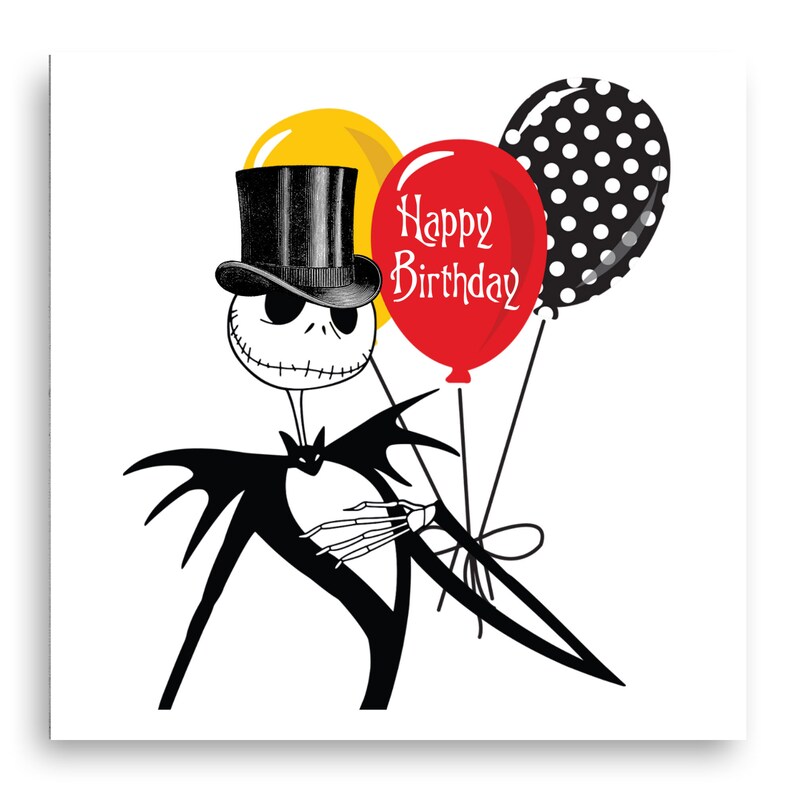 Jack Skellington Birthday Card