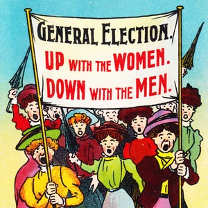 Reproduction of Suffragette Postcard MARY GAWTHORPE