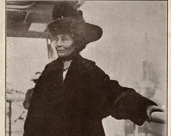 Reproduktion von Suffragette Postkarte MRS EMMALINE PANKHURST