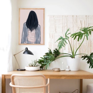 Wall Art Print, No-one Is You And That Is Your Power Fashion Print, Bedroom Decor, Trendy Poster Wall Art