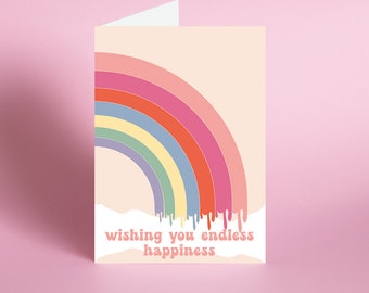 Wishing You Endless Happiness Gratitude Thank You Card