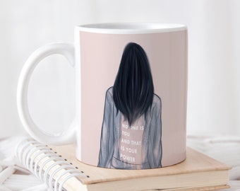 Niemand ist du und das ist deine Power Tasse | Teenager Geschenk | Uni Geschenk | Positivität Kaffeebecher