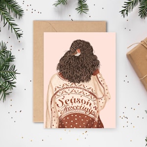 Carte de Noël, Carte de voeux Tweetings de saison, Carte de Noël, Fêtes de fin d'année