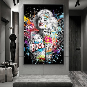 Details about / KURT COBAIN POP ART canvas wall art Wood Framed Ready to Hang XXL