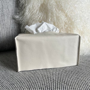 Genuine Leather Handmade Tasmanian Tissue Box Cover