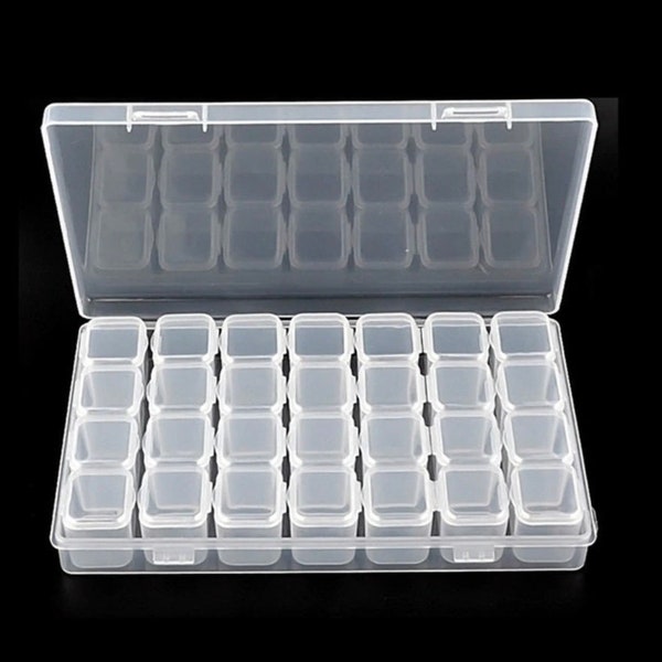 50 Slots Plastic Nail Art Rhinestones Box Jewelry Storage Box Case Holder Organizer main image 0