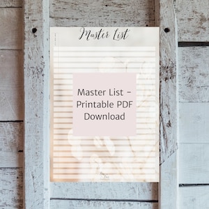 Master List- deine volle priorisierte To Do Liste