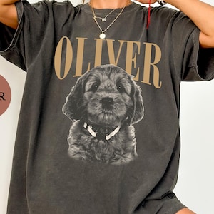 Personalized Comfort Colors Pet Shirt,Custom Pet Photo And Name Shirt,Customized Picture Dog Shirt,Dog Lover Gift,Cat Mom Gift,Pet Loss Gift