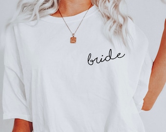 Comfort Color Bride t-shirt, Bride t-shirt, Wedding shirt, Bachelorette shirt, Bride to Be shirt, Bride Gift, Bridal Shower Gift, bride tee