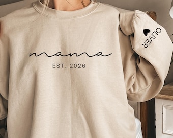 Personalized Mama Sweatshirt With Kids Names. Mama Sweatshirt, Mom Sweatshirt, Gift for Mom, Mama crewneck, Mama with Kids Names.