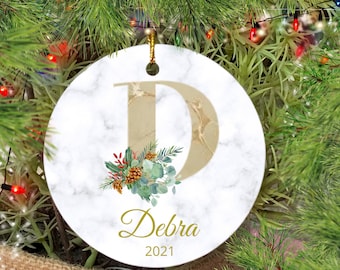 Details about   Monogram Letter I Christmas Ornament 2” X 6” 