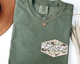 Camiseta de papá, camiseta de papá con camuflaje, camiseta de papá con colores cómodos, regalo del Día del Padre, regalo para papá, camiseta retro del Día del Padre, camiseta genial para papá