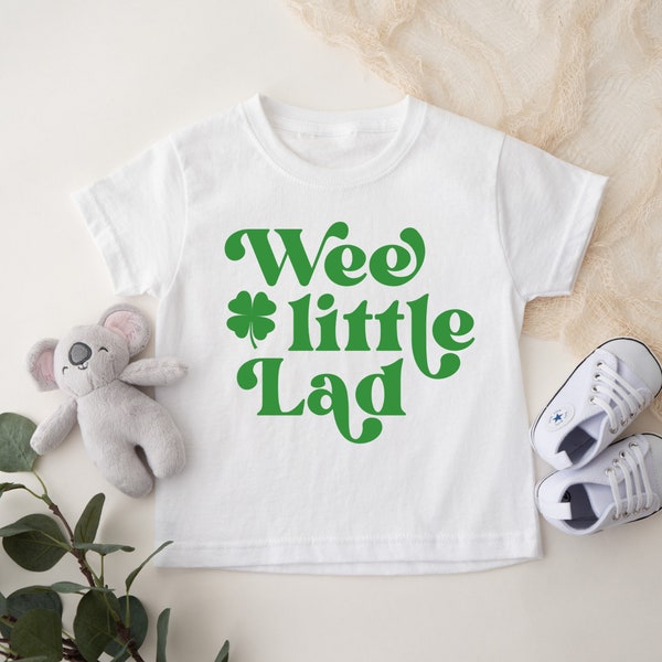 Wee Little Lad Shirt, Baby Shirt, Baby St. Patrick's Day Outfit, St. Patrick's Day Toddler Shirt, Funny Irish Toddler Shirt