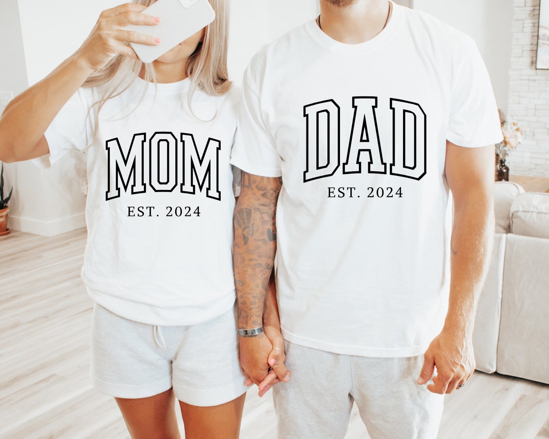 Custom Mom Dad Couples Shirt, Gift for Dad, Gift for Mom, Mom Dad ...