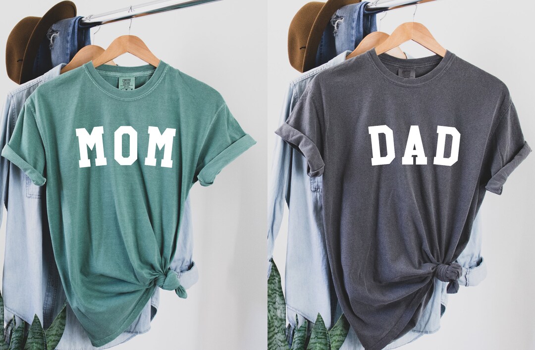 Comfort Color Mom Dad Couples Shirt, Gift for Dad, Gift for Mom, Dad to ...