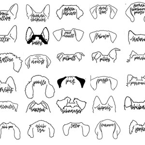 Puede incluir: Ilustraciones en blanco y negro de diferentes razas de perros, incluyendo un Bulldog Franc&eacute;s, Pastor Alem&aacute;n, Golden Retriever, Gran Dan&eacute;s, Braco Alem&aacute;n de Pelo Corto, Heeler, Husky, Jack Russell, Labrador, Malamute, Malt&eacute;s, Mast&iacute;n, Pitbull, Pitsky, Pomerania, Caniche,  Carlino,  Puggle, Pomsky, Rottweiler, Samoiedo, Schnauzer, Shepsky, Shih Tzu, Shih-poo,  Shilad, Toller,  Yorkie.