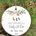 Family Of Three Christmas Ornament, Custom New Family Ornament, Baby's First Christmas Ornament, Personalized Family Ornament 
