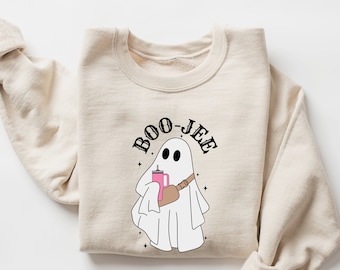 Boo Jee Sweatshirt, Halloween Ghost Sweatshirt, Boo Sweatshirt, Spooky Ghost Crewneck, Spooky Season Ghost Sweater, Spooky Vibes Sweatshirt
