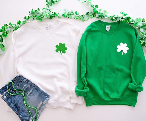 St. Patrick's Day Sweatshirt, Shamrock Sweatshirt, St. Patrick's Day Sweater, St. Patrick's Day Shirt, Women's Saint Paddy's day Outfit