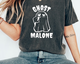 Comfort Color Ghost Malone Shirt, Ghost Malone Shirt, Stay Spooky Shirt, Halloween Shirt, Cute Ghost Tee, Funny Halloween Shirt