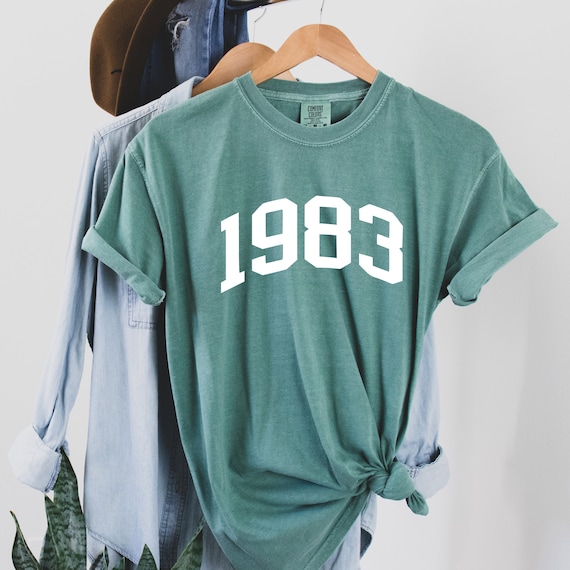 Comfort Color Birth year shirt, Birthday T-shirts, Vintage t- shirt, 1983 Shirt, 40th Birthday tshirt, 1983 Birth Year Shirt, Birthday Gift