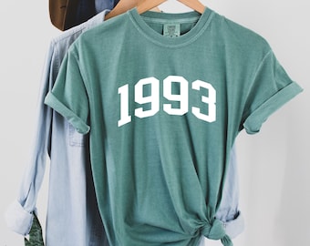 Comfort Color Birth year shirt, Birthday T-shirts, Vintage t- shirt, 1993 Shirt, 30th Birthday tshirt, 1993 Birth Year Shirt, Birthday Gift