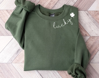 Irish Sweatshirt, St. Patrick's Day Sweatshirt, Shamrock Sweatshirt, St. Patrick's Day Sweater, St. Patrick's Day Shirt, Lucky Sweater