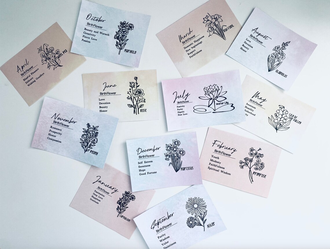 November Peony Birth Month Flower Etsy