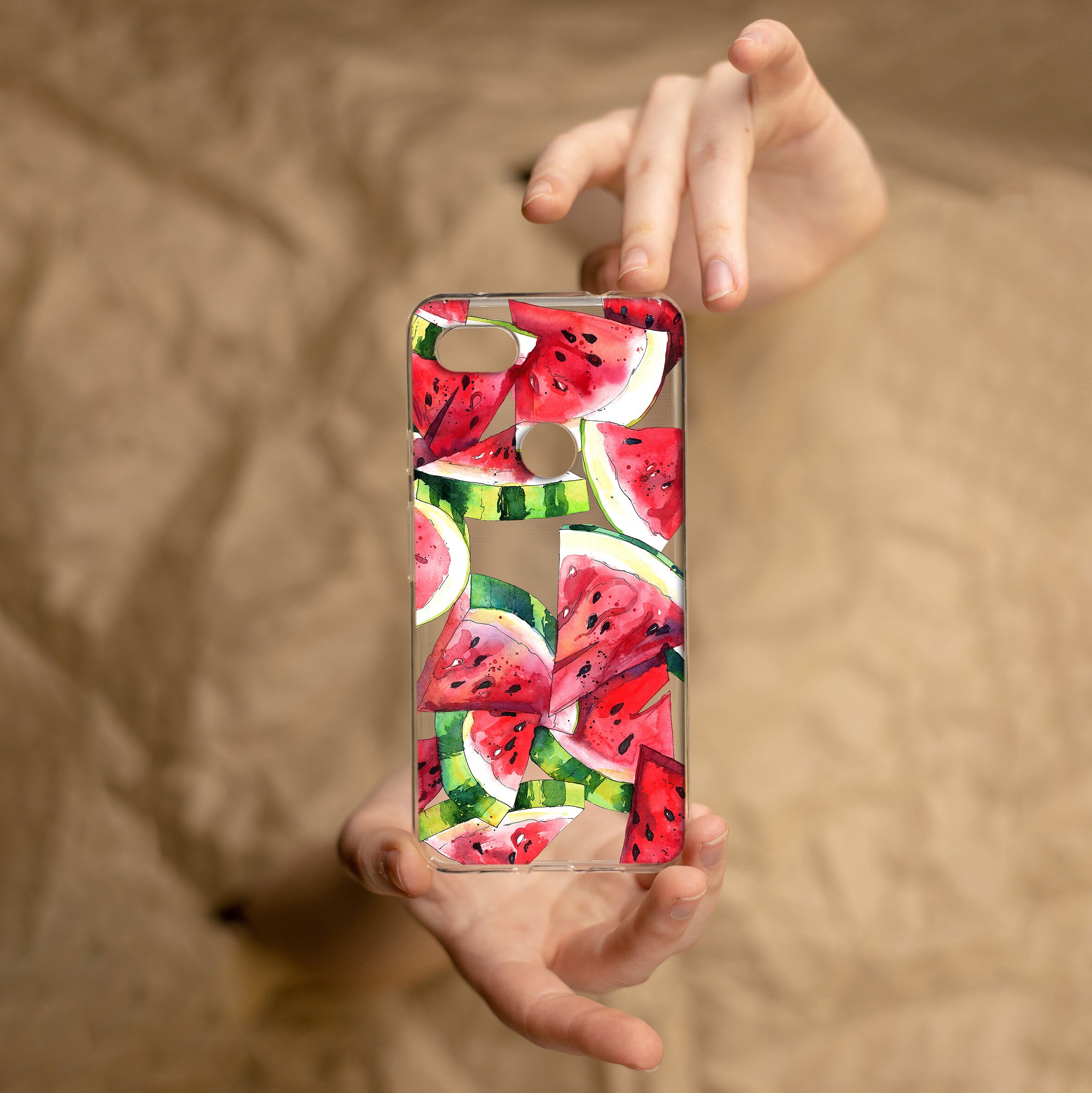 Bright Watermelon print Google Pixel case, Fruit Pixel 8 PRO case, Watercolor art Pixel 7a case, Cute Pixel 9 case, Aesthetic Pixel 4a case