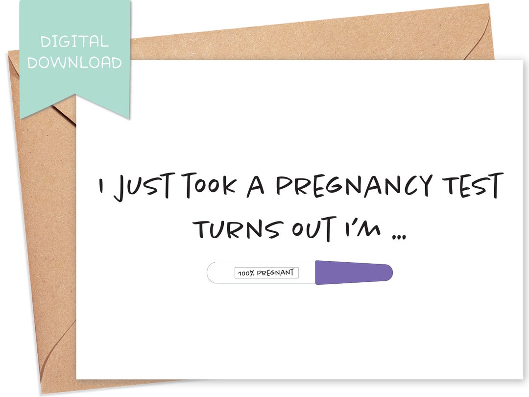 Funny Pregnancy Announcement Digital Download, Printable Pregnancy