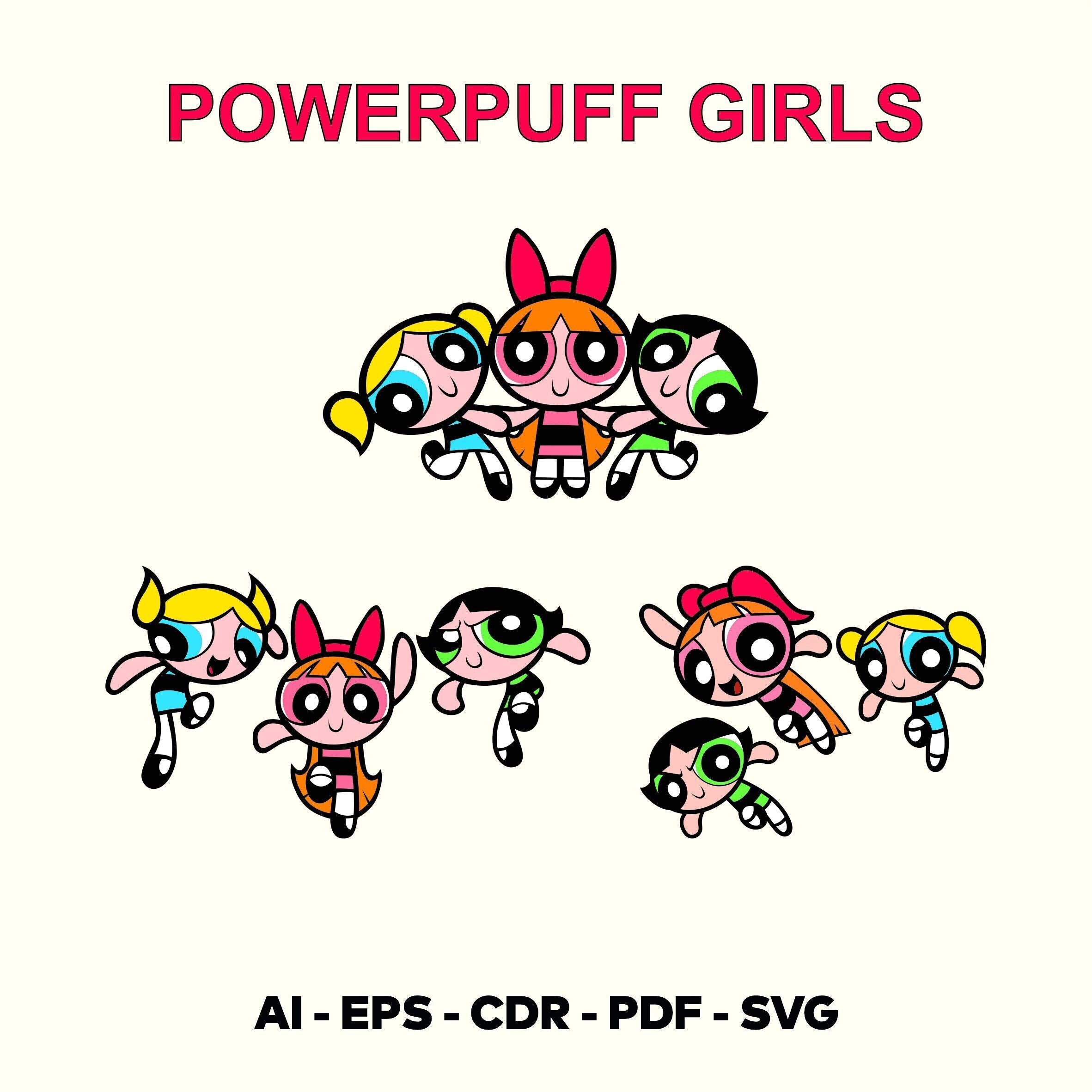 Powerpuff Girls Digital Prints SVG Etsy