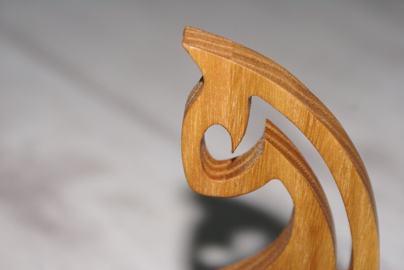 Wood cat Figurine Crafted Wood Home Decor.Valentine gift for women Wooden figure of a cat