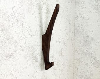 Wooden coat hook, Wall hooks modern,