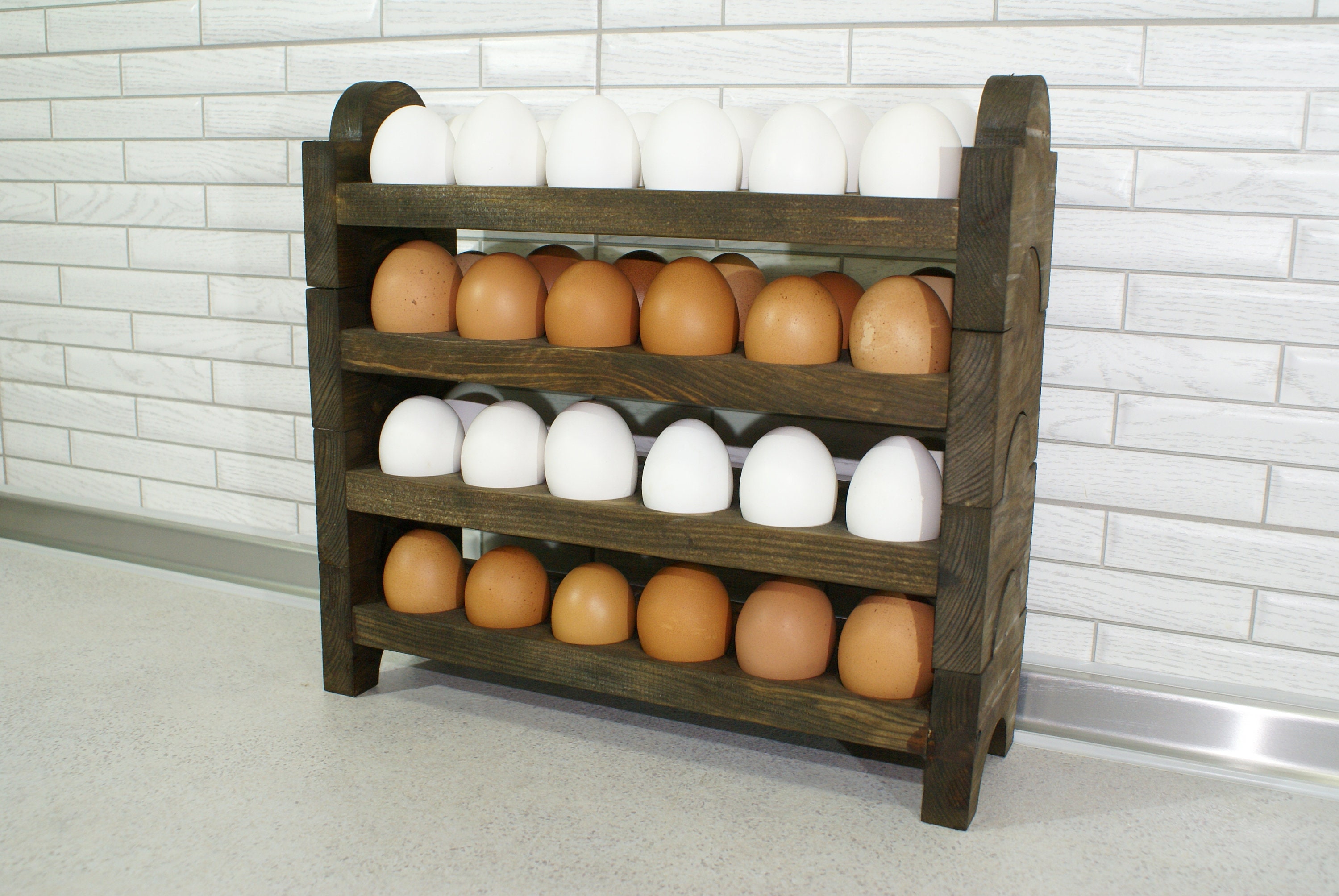  DRCOLLY 2 Pieces Fresh Egg Holder Countertop