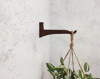 Plant hanger brown color. Plant bracket indoor. Hanging plant holder. Plant accessories. Plant hangers.