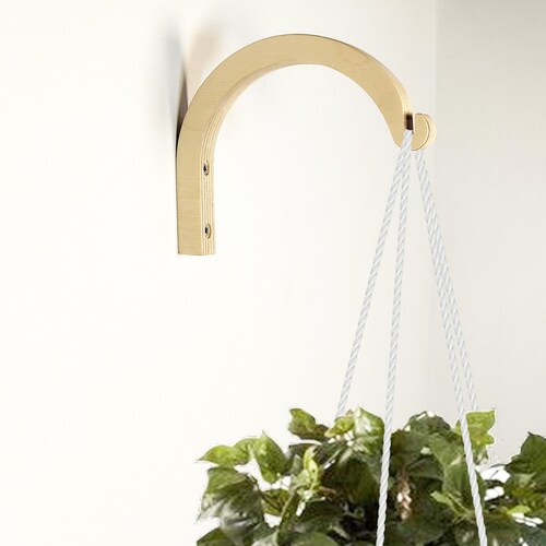 Hanging Wooden Plant Hook Plants Wall Hanger Hook Indoor Etsy