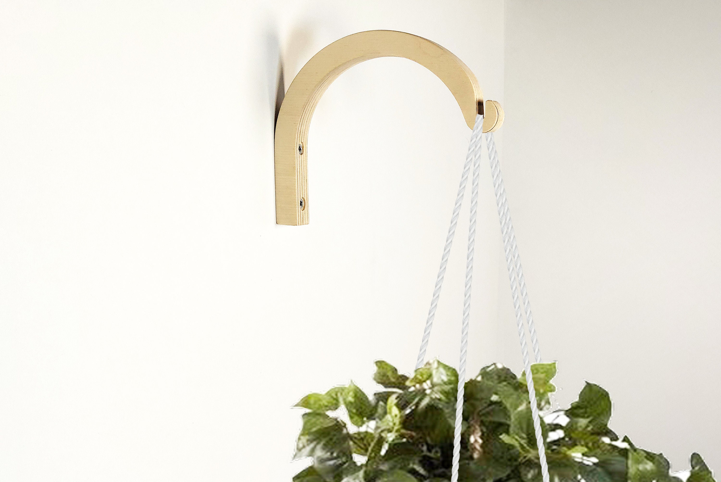 Hanging Wooden Plant Hook Plants Wall Hanger Hook Indoor Etsy