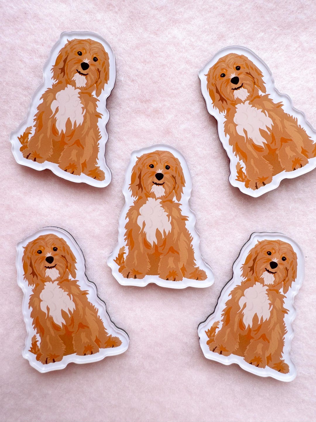 Cockapoo Magnet Cavapoo Magnet, Acrylic Magnet, Original Artwork Magnet - Etsy