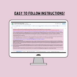 Pu&ograve; includere: Uno schermo di computer che mostra un foglio di calcolo di Google Sheets intitolato "V2 Craft fair sales tracker template". Il foglio di calcolo contiene istruzioni per l'utilizzo del modello per tenere traccia delle vendite in una fiera di artigianato. Le istruzioni sono scritte in blu chiaro e includono informazioni su come utilizzare il modello, come inserire i dati di vendita e come calcolare i totali.